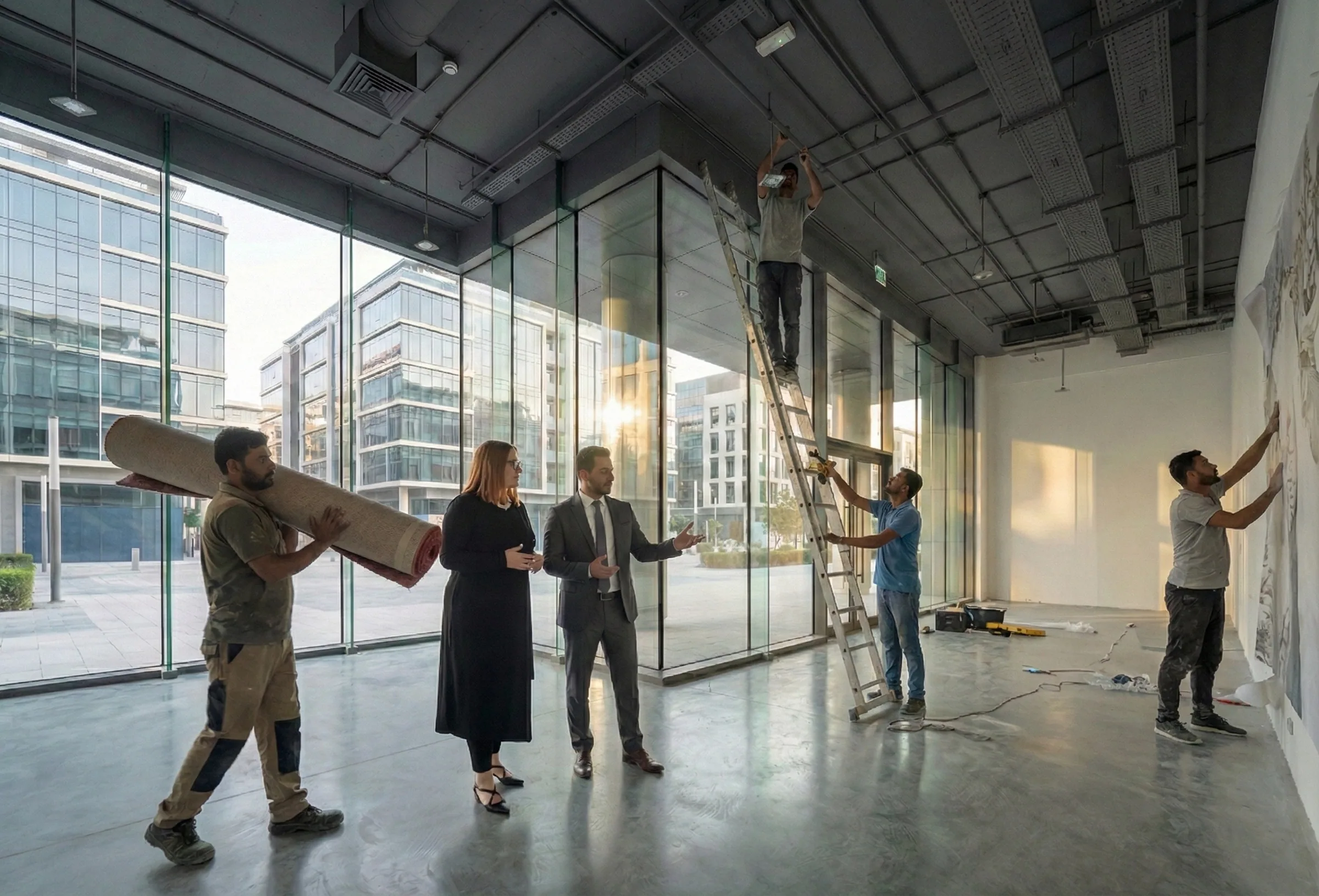 Irena Pjevovic on construction site